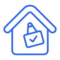 Verified house illustration