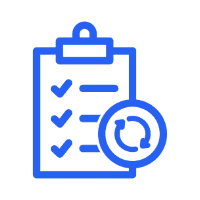 Task list with circular arrows