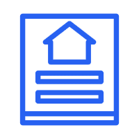 Document icon with house symbol